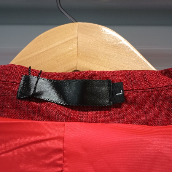 New Geek Lightning Red Single Button Dual Vent Blazer Sportcoat Size Large - Picture 8 of 14
